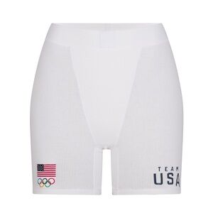 SKIMS TEAM USA COTON RIB BOXER MEDIUM NWT